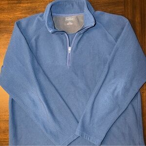 L.L. Bean Men's Zip-Up Sweater in Blue